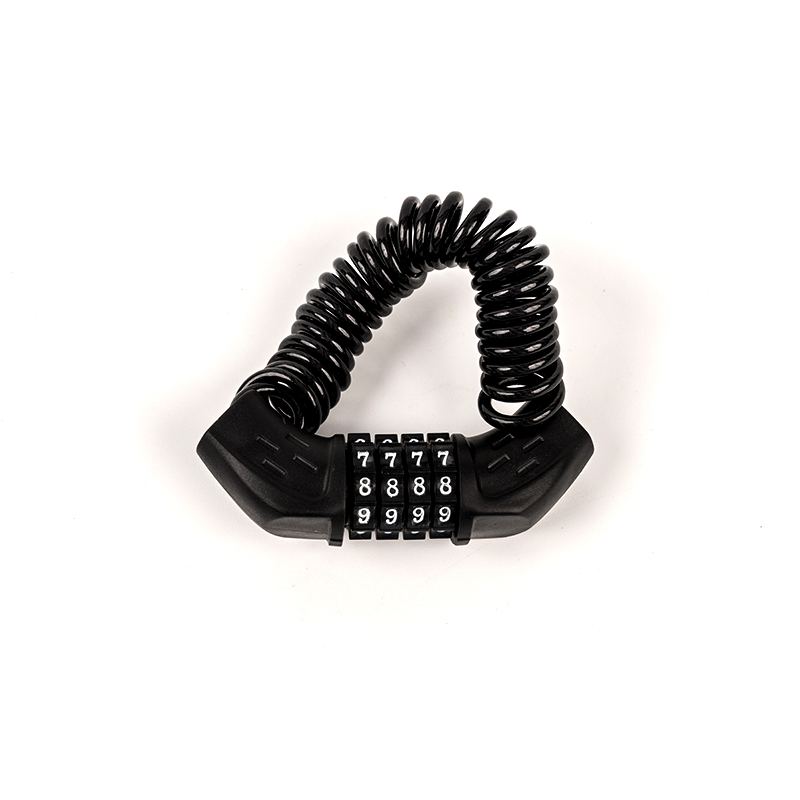 140 cm adgangskode spiral reb stålkabel lås