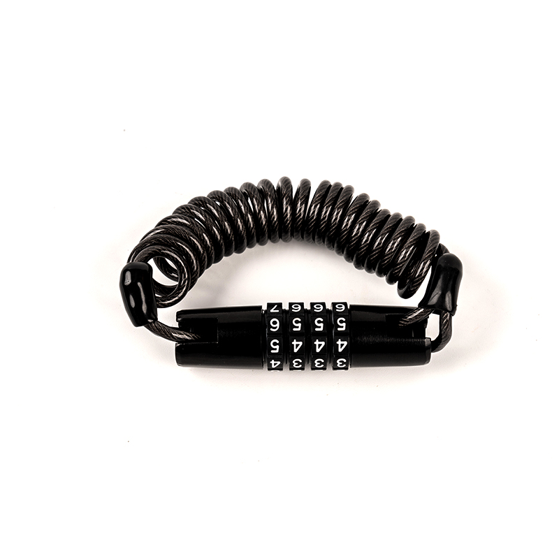 140 cm adgangskode spiral reb stålkabel lås