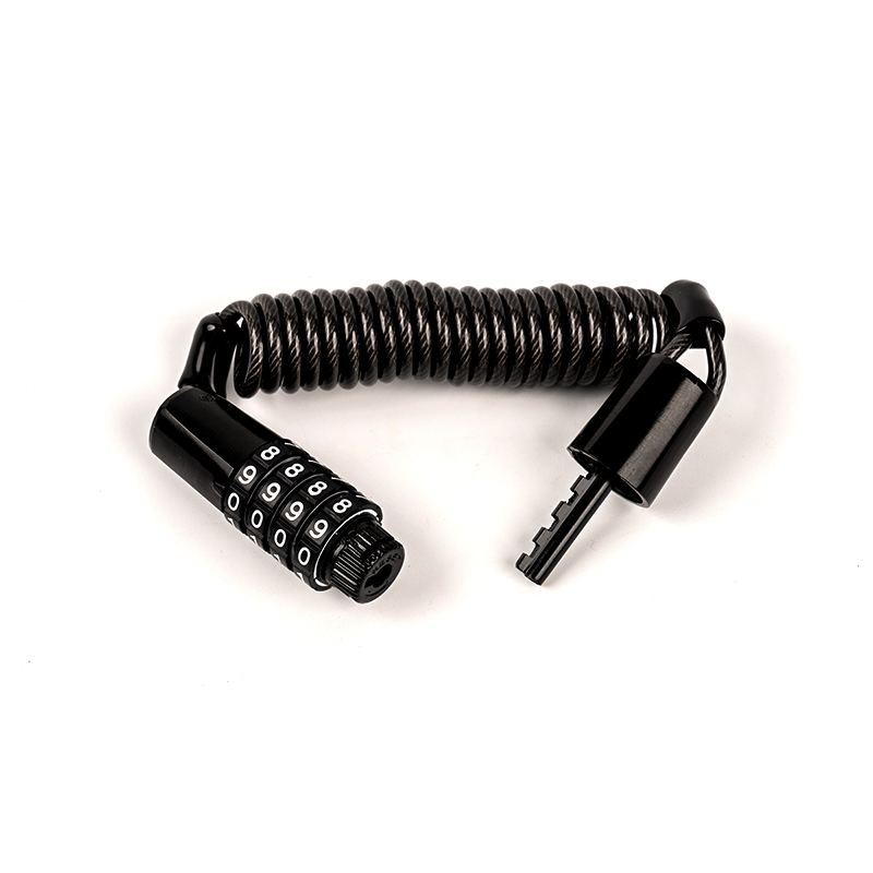 140 cm adgangskode spiral reb stålkabel lås